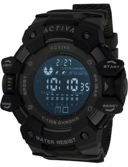 Activa Digital ACW8050MC-004 Herren Uhr - Quartz Bewegung - Kunststoff mit schwarzem Zifferblatt - 50 mm