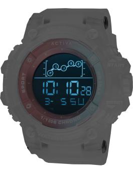 Activa Digital ACW8082-001 Herren Uhr - Quartz Bewegung - Kunststoff mit schwarzem Zifferblatt - 50 mm