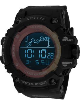 Activa Digital ACW8082-007 Herren Uhr - Quartz Bewegung - Kunststoff mit schwarzem Zifferblatt - 50 mm