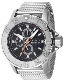 Invicta Vintage 48010 Relógio Masculino - Movimento de Quartzo - Aço Inoxidável com Mostrador Preto - 49 mm