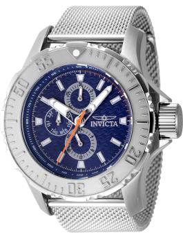 Invicta Vintage 48011 Relógio Masculino - Movimento de Quartzo - Aço Inoxidável com Mostrador Azul - 49 mm