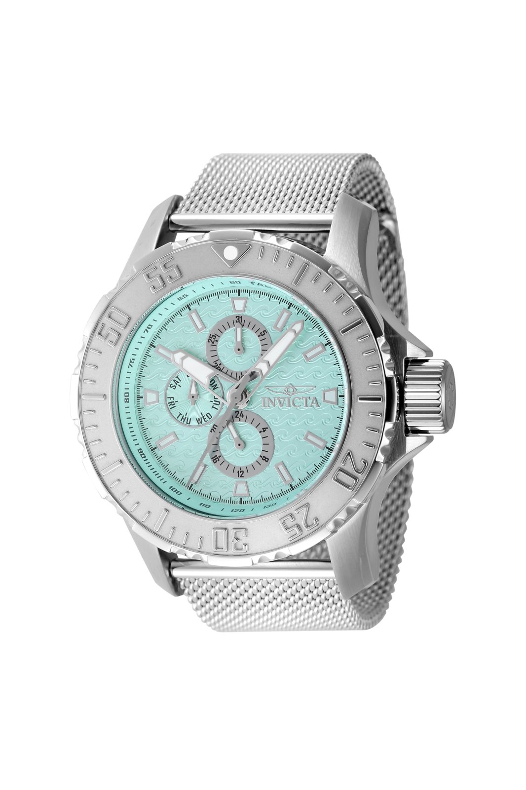 Invicta Vintage 48012 Herrenuhr - Quarzwerk - Edelstahl mit blauem Zifferblatt - 49 mm