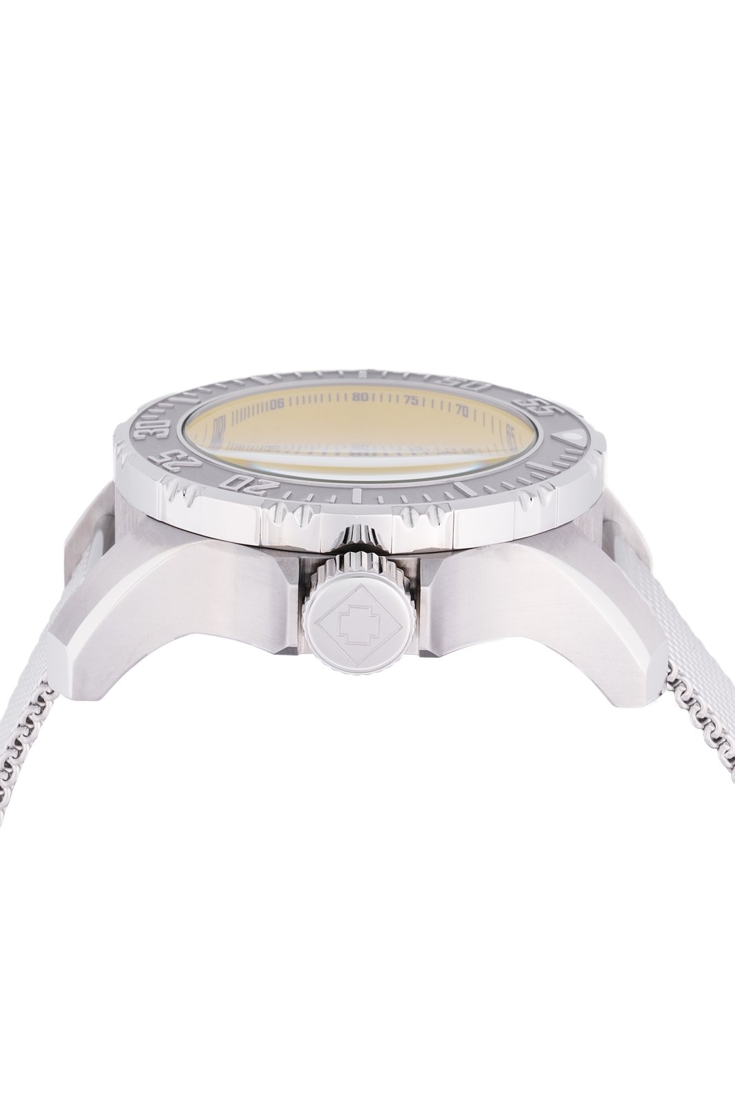 Invicta Vintage 48014 Men's Watch - Quartz Movement - Stainless Steel with Yellow Dial - 49 mm