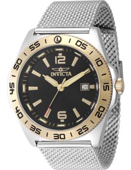 Invicta Coalition Forces 48350 Men's Watch - Quartz Movement - Stainless Steel with Black Dial - 45 mm