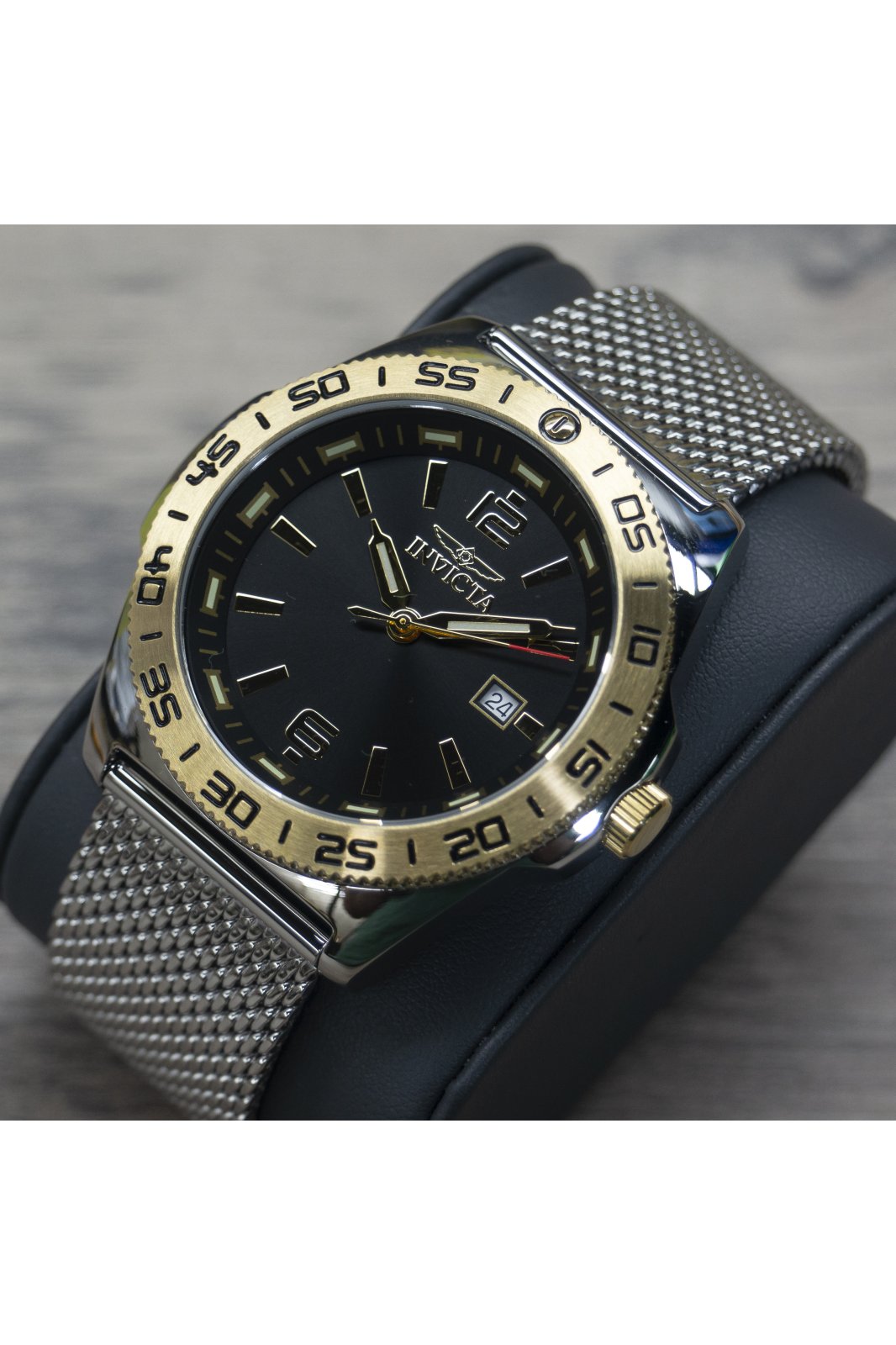 Invicta Coalition Forces 48350 Men's Watch - Quartz Movement - Stainless Steel with Black Dial - 45 mm