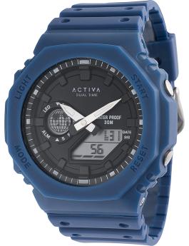 Activa Digital ACW423-003 Reloj de hombre - Movimiento de cuarzo - Plástico con esfera negra - 45 mm