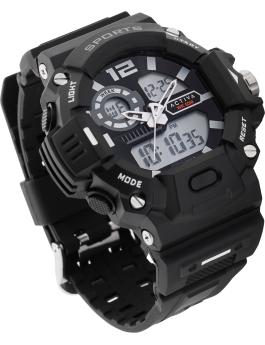 Activa Digital ACW495-001 Reloj de hombre - Movimiento de cuarzo - Plástico con esfera negra - 55 mm