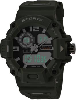 Activa Digital ACW495-003 Reloj de hombre - Movimiento de cuarzo - Plástico con esfera negra - 55 mm