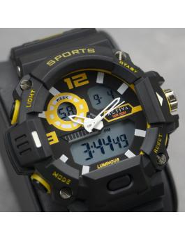Activa Digital ACW495-004 Reloj de hombre - Movimiento de cuarzo - Plástico con esfera negra - 55 mm