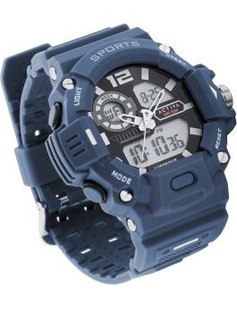 Activa Digital ACW495-005 Reloj de Hombre - Movimiento de Cuarzo - Plástico con Esfera Negra - 55 mm