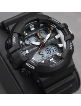 Activa Digital ACW496-001 Reloj de hombre - Movimiento de cuarzo - Plástico con esfera negra - 50 mm