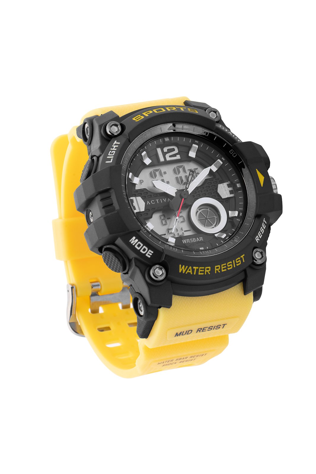 Activa Digital ACW497-006 Muški Sat - Kvarcni Mehanizam - Plastika s Crnim Cifernikom - 54 mm