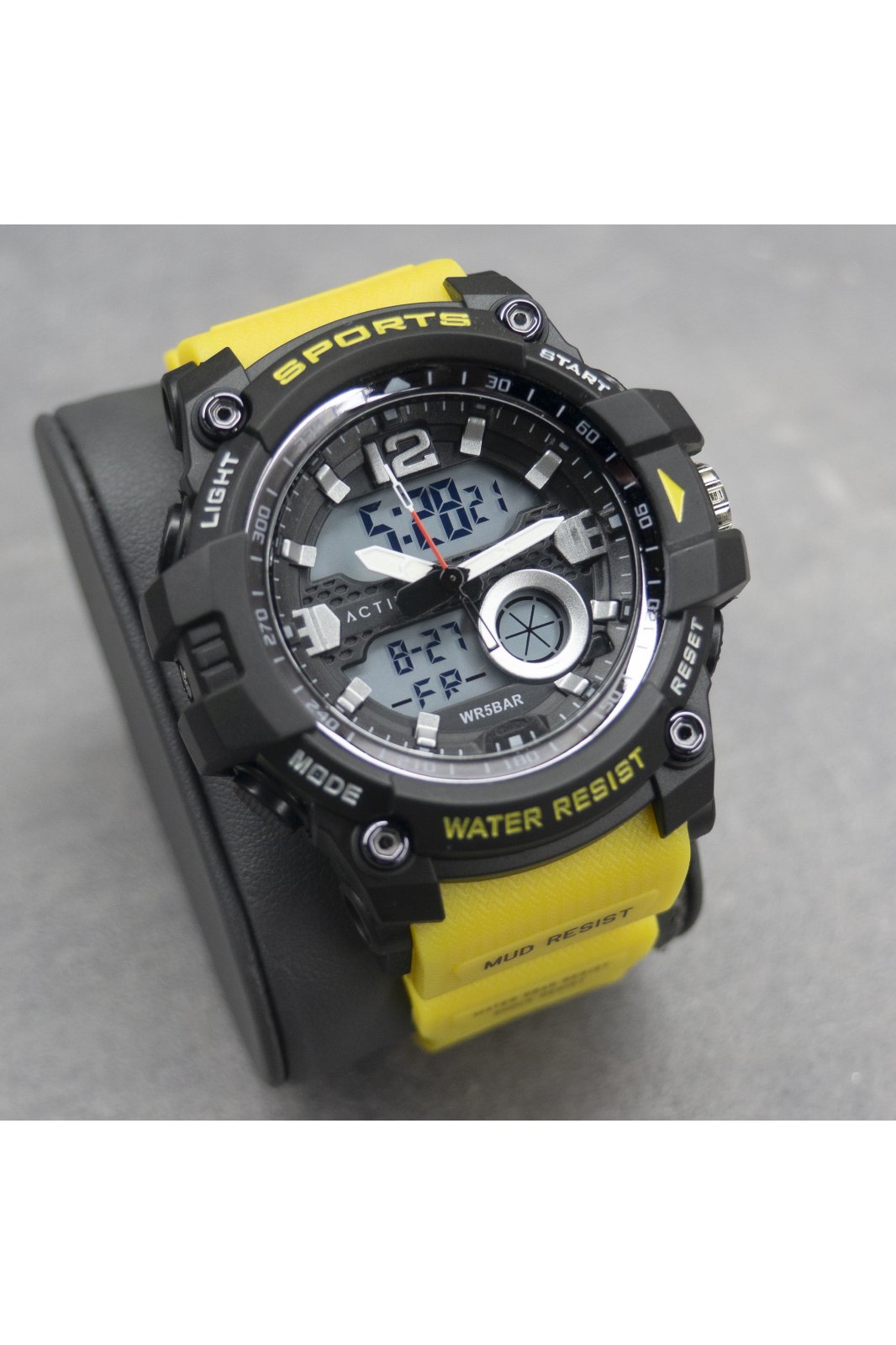 Activa Digital ACW497-006 Muški Sat - Kvarcni Mehanizam - Plastika s Crnim Cifernikom - 54 mm