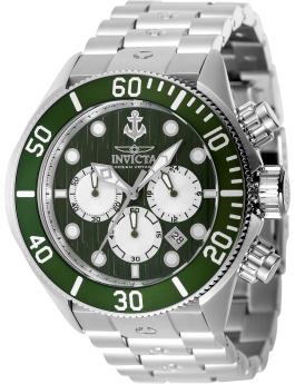 Invicta Ocean Voyage 47833 Orologio da Uomo - Movimento al Quarzo - Acciaio Inossidabile con Quadrante Verde - 51 mm