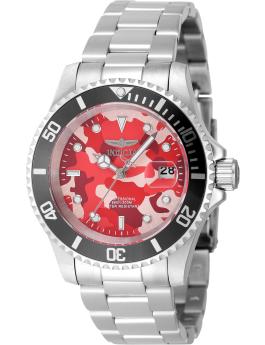 Invicta Pro Diver 48568 Reloj de Hombre - Movimiento de Cuarzo - Acero Inoxidable con Esfera Roja - 40 mm