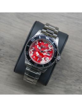 Invicta Pro Diver 48568 Reloj de Hombre - Movimiento de Cuarzo - Acero Inoxidable con Esfera Roja - 40 mm