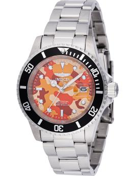 Invicta Pro Diver 48569 Reloj de Hombre - Movimiento de Cuarzo - Acero Inoxidable con Esfera Naranja - 40 mm