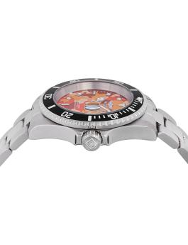 Invicta Pro Diver 48569 Herrenarmbanduhr - Quartz Uhrwerk - Edelstahl mit Orangenem Zifferblatt - 40 mm