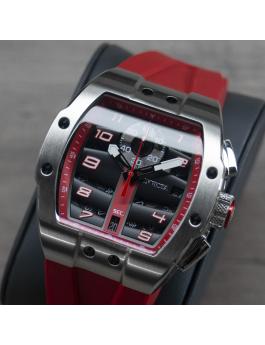 Invicta Racing 47367 Relógio Masculino - Movimento de Quartzo - Aço Inoxidável com Mostrador Preto - 44 mm