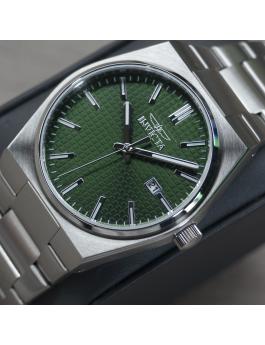 Invicta Speedway 48392 Herren Uhr - Quartz Bewegung - Edelstahl mit Grünem Zifferblatt - 40 mm