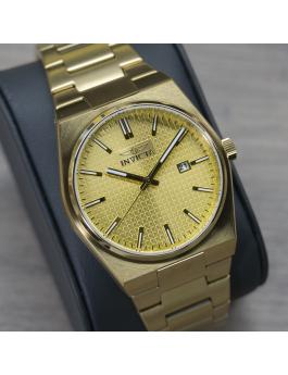 Invicta Speedway 48398 Herren Uhr - Quartz Bewegung - Edelstahl mit Golden Zifferblatt - 40 mm