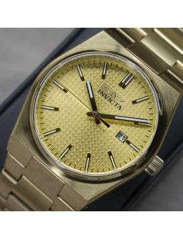 Invicta Speedway 48398 Herren Uhr - Quartz Bewegung - Edelstahl mit Golden Zifferblatt - 40 mm