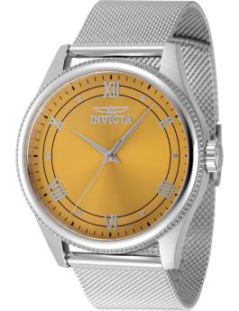 Invicta Celestial 48481 Orologio da Uomo - Movimento al Quarzo - Acciaio Inossidabile con Quadrante Giallo - 43 mm