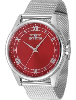 Invicta Celestial 48484 Orologio da Uomo - Movimento al Quarzo - Acciaio Inossidabile con Quadrante Rosso - 43 mm