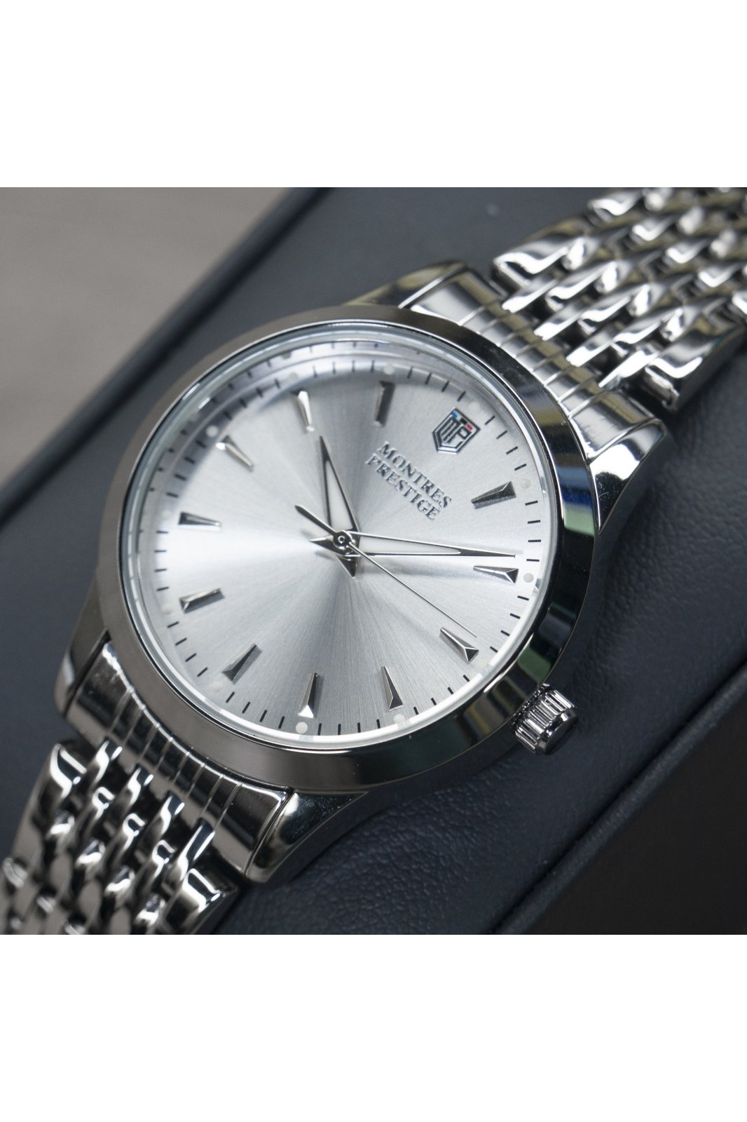 Montres Prestige Classic MPW-0001 Reloj de mujer - Movimiento de cuarzo - Metal con esfera plateada - 29 mm