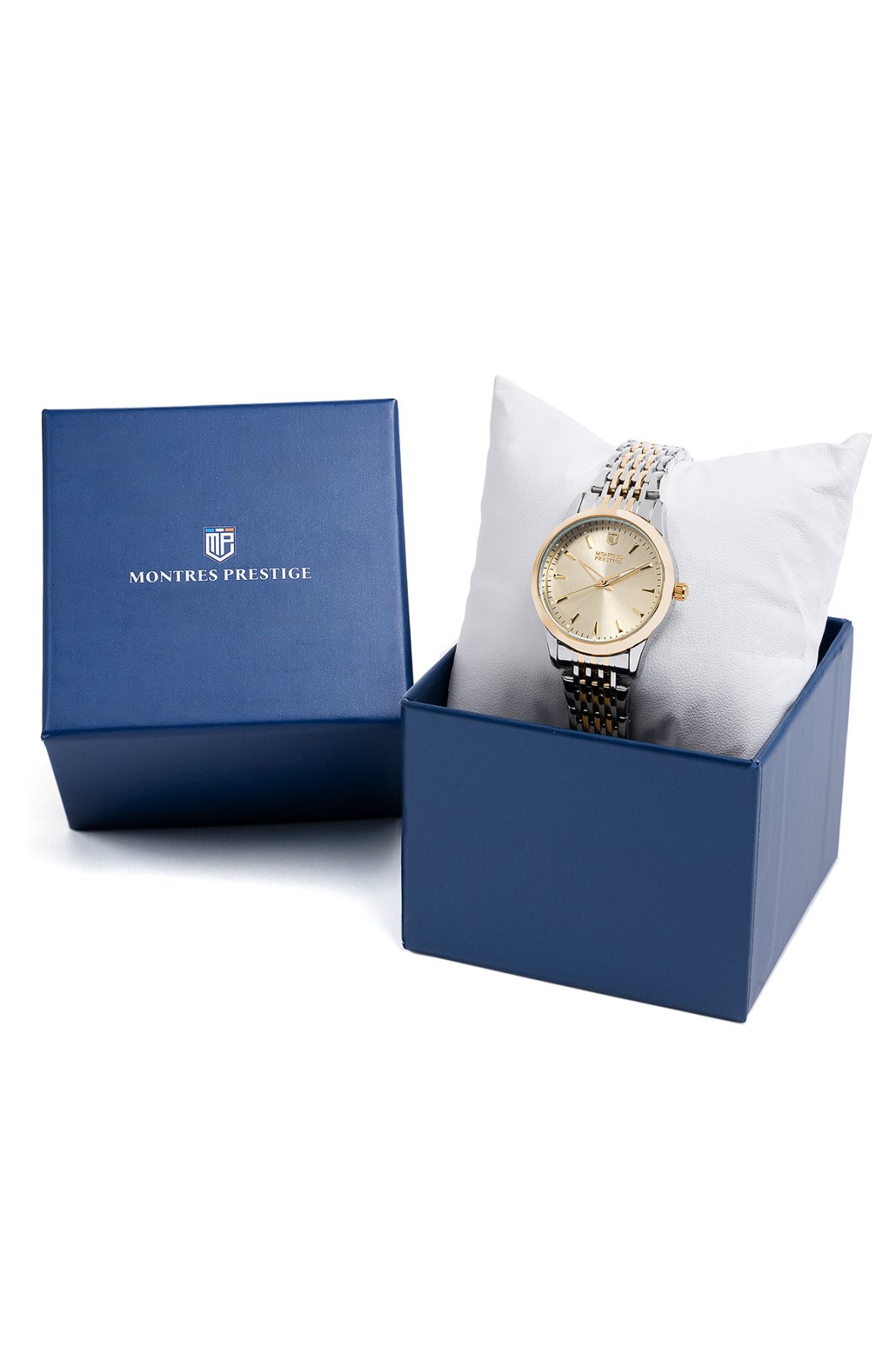 Montres Prestige Classic MPW-0002 Reloj de mujer - Movimiento de cuarzo - Metal con esfera dorada - 29 mm