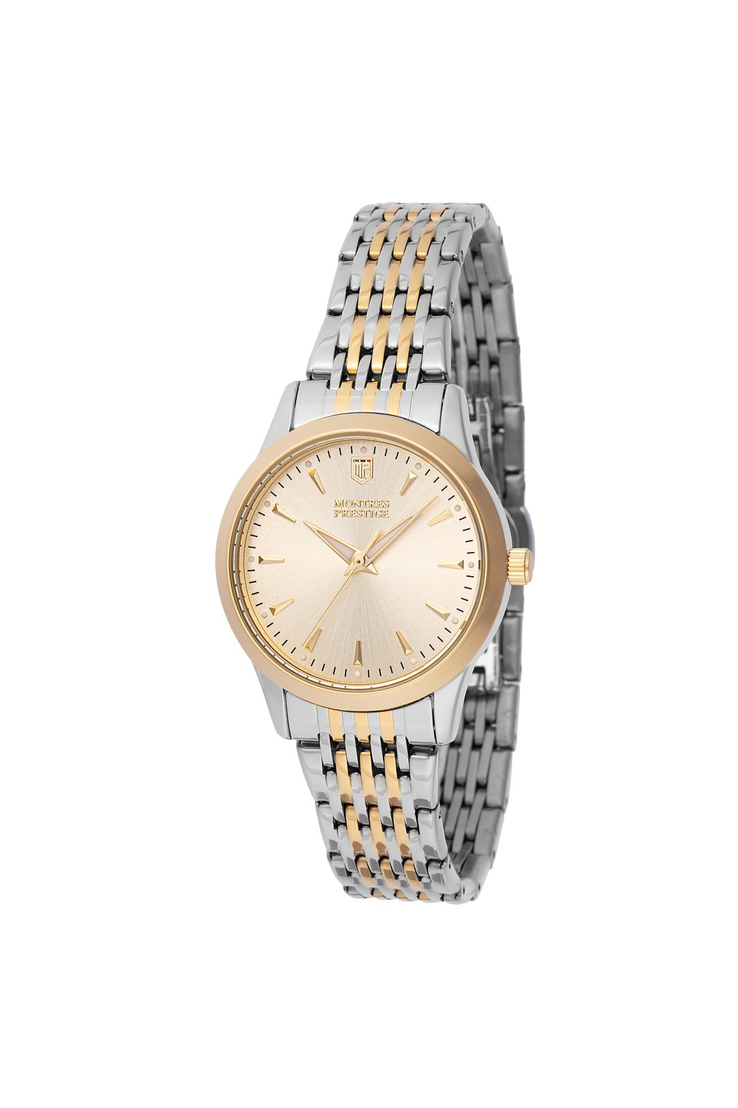 Montres Prestige Classic MPW-0002 Reloj de mujer - Movimiento de cuarzo - Metal con esfera dorada - 29 mm