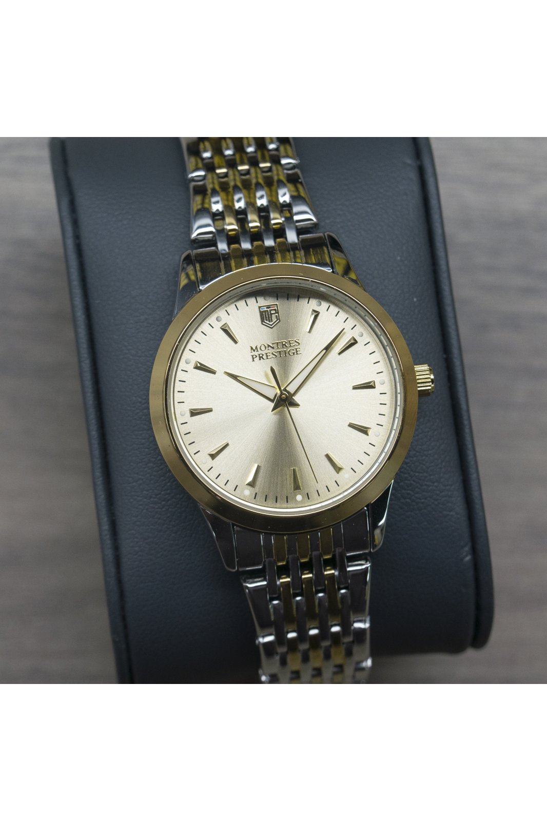 Montres Prestige Classic MPW-0002 Reloj de mujer - Movimiento de cuarzo - Metal con esfera dorada - 29 mm