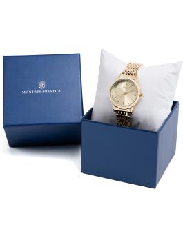 Montres Prestige Classic MPW-0003 Montre femme - Mouvement quartz - Métal avec cadran or - 29 mm