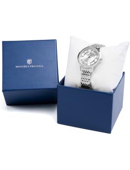 Montres Prestige Classic MPW-0005 Relógio Feminino - Movimento Quartz - Metal com Mostrador Prateado - 33 mm