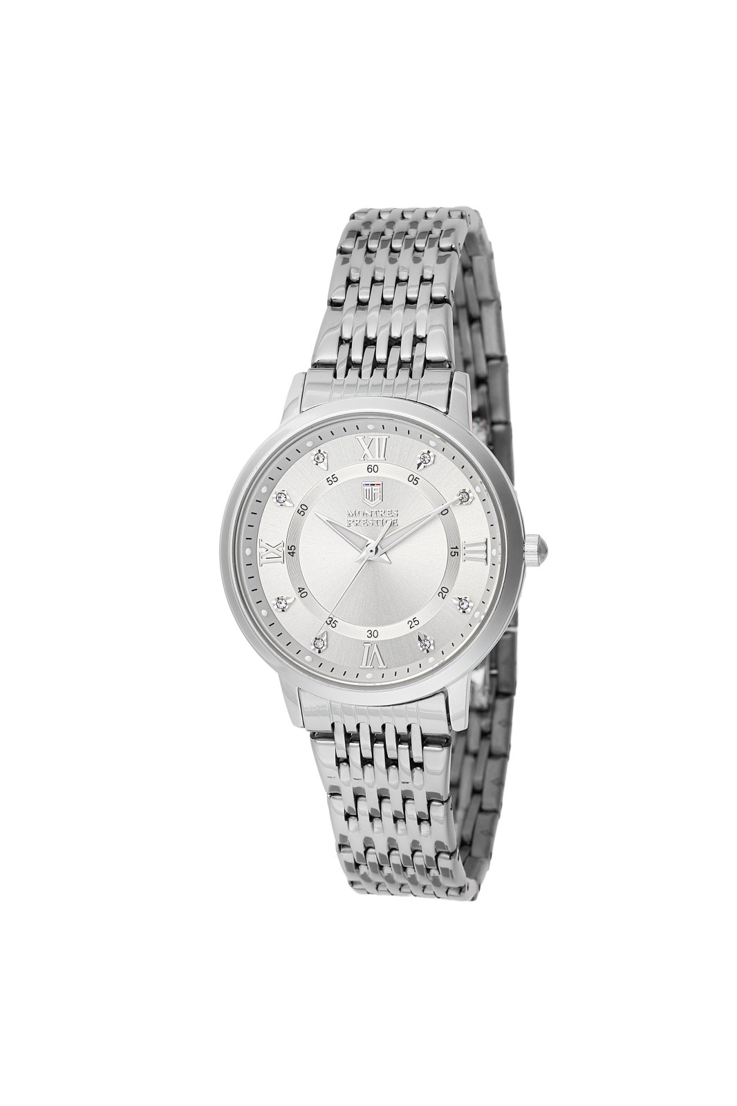 Montres Prestige Classic MPW-0005 Relógio Feminino - Movimento Quartz - Metal com Mostrador Prateado - 33 mm
