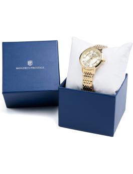 Montres Prestige Classic MPW-0007 Relógio Feminino - Movimento Quartz - Metal com Mostrador Dourado - 33 mm