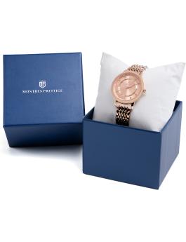 Montres Prestige Classic MPW-0008 Relógio Feminino - Movimento Quartz - Metal com Mostrador Dourado Rosé - 33 mm