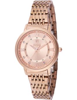 Montres Prestige Classic MPW-0008 Reloj de Mujer - Movimiento de Cuarzo - Metal con Esfera Oro Rosa - 33 mm