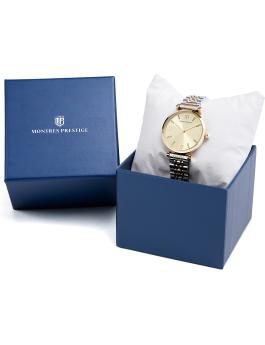 Montres Prestige Classic MPW-0010 Reloj de mujer - Movimiento de cuarzo - Metal con esfera dorada - 32 mm