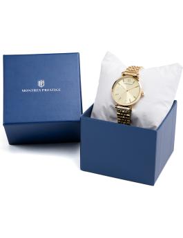 Montres Prestige Classic MPW-0011 Reloj de mujer - Movimiento de cuarzo - Metal con esfera dorada - 32 mm