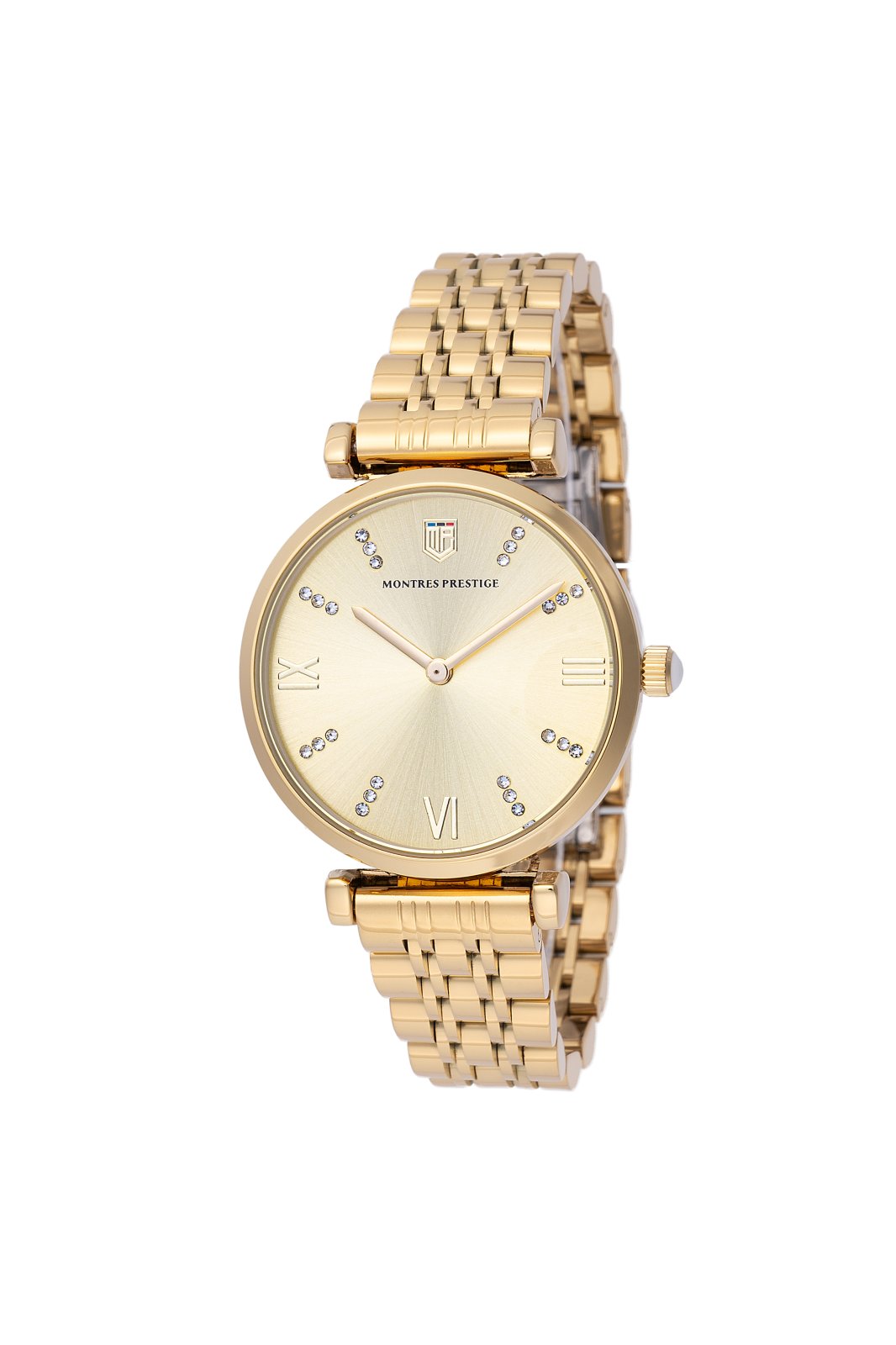 Montres Prestige Classic MPW-0011 Reloj de mujer - Movimiento de cuarzo - Metal con esfera dorada - 32 mm