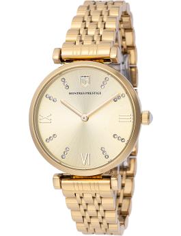 Montres Prestige Classic MPW-0011 Reloj de mujer - Movimiento de cuarzo - Metal con esfera dorada - 32 mm