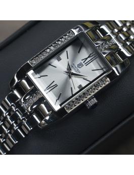 Montres Prestige Classic MPW-0019 Relógio Feminino - Movimento Quartz - Metal com Mostrador Prateado - 31 mm