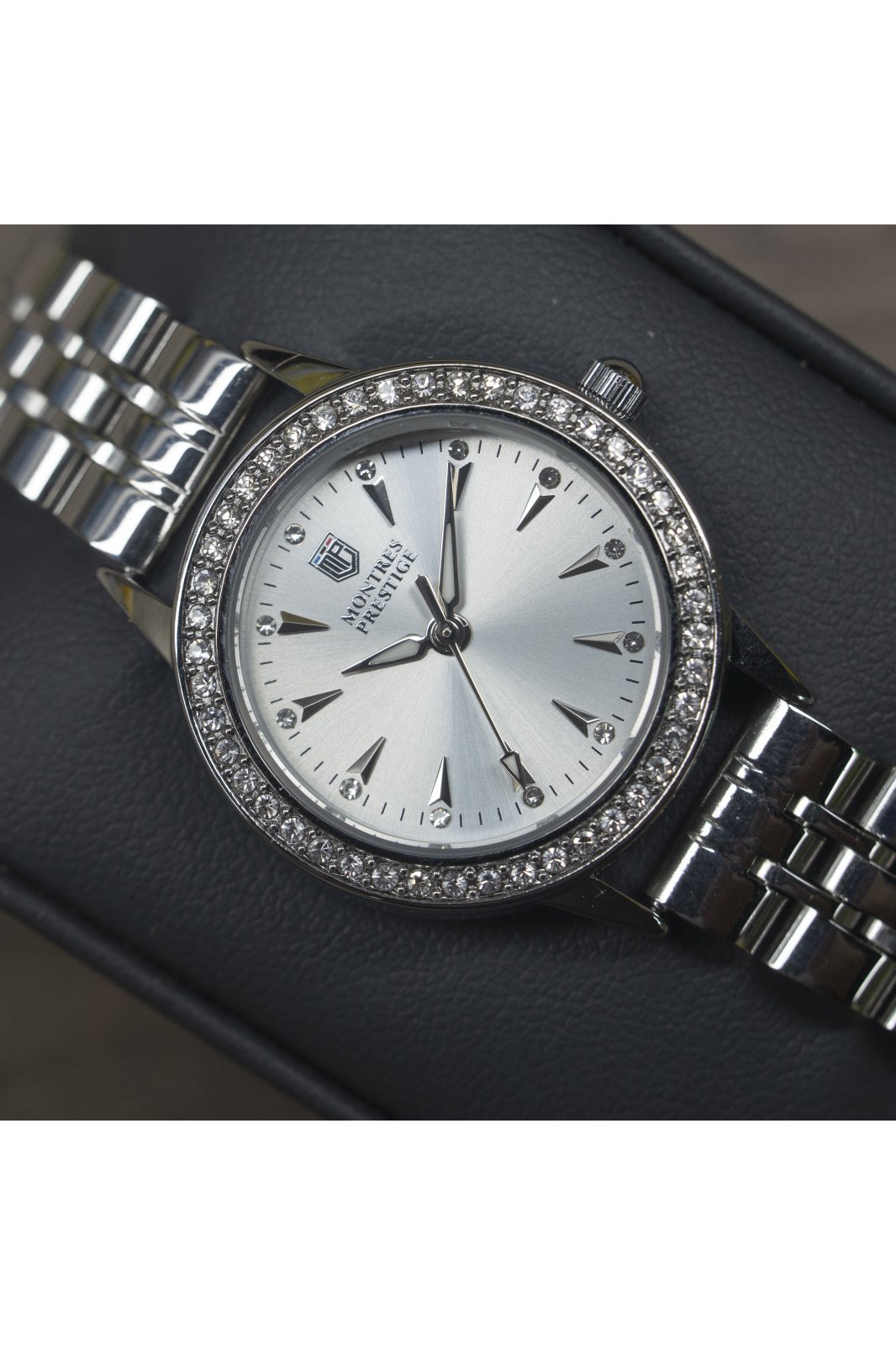 Montres Prestige Classic MPW-0022 Reloj de mujer - Movimiento de cuarzo - Metal con esfera plateada - 29 mm
