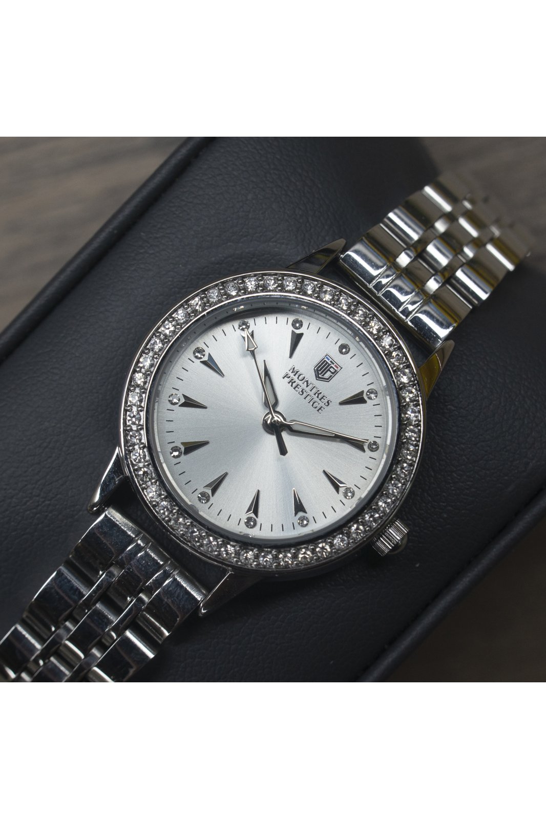 Montres Prestige Classic MPW-0022 Reloj de mujer - Movimiento de cuarzo - Metal con esfera plateada - 29 mm