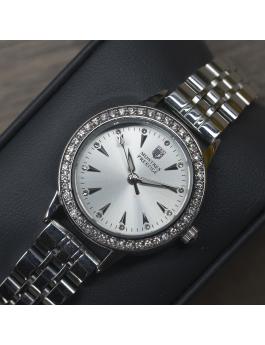Montres Prestige Classic MPW-0022 Reloj de mujer - Movimiento de cuarzo - Metal con esfera plateada - 29 mm