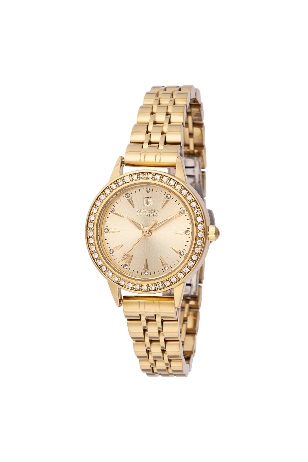 Montres Prestige Classic MPW-0023 Reloj de Mujer - Movimiento de Cuarzo - Metal con Esfera Dorada - 29 mm