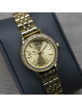Montres Prestige Classic MPW-0023 Reloj de Mujer - Movimiento de Cuarzo - Metal con Esfera Dorada - 29 mm