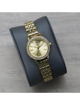 Montres Prestige Classic MPW-0023 Reloj de Mujer - Movimiento de Cuarzo - Metal con Esfera Dorada - 29 mm