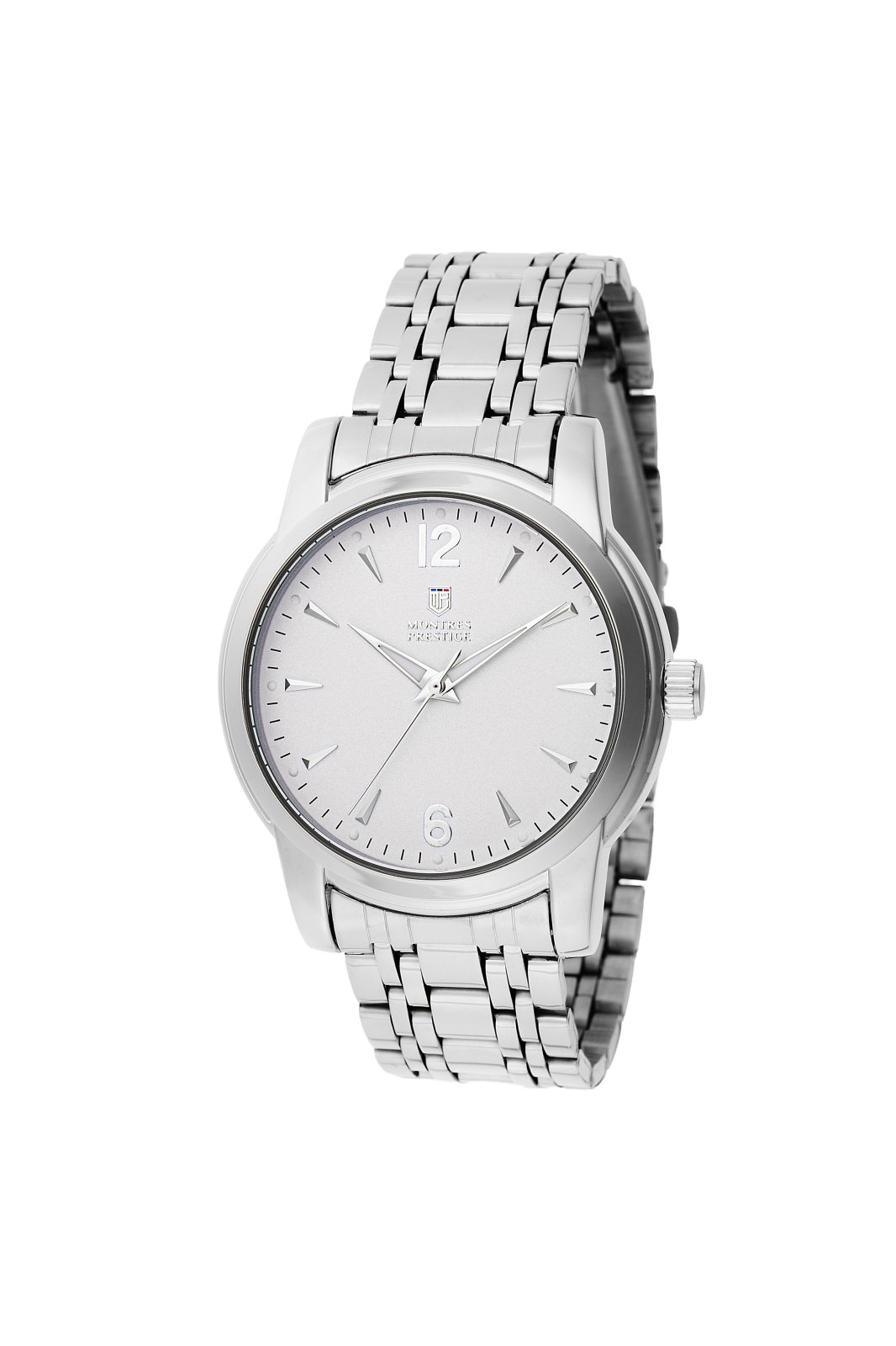 Montres Prestige Classic MPW-0028 Men's Watch - Quartz Movement - Metal with White Dial - 41 mm